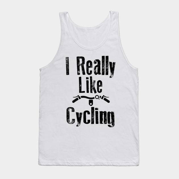 I really Like Cycling Tank Top by EDSERVICES